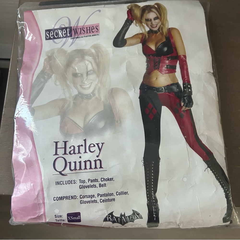Arkham City Harley Quinn X-Small Secret Wishes Cosplay XS Costume